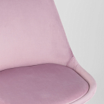 Стул с мягким велюровым сиденьем Arvika Pink варинант исполнения - 7 | Loft Concept в Барнауле