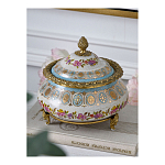 Шкатулка фарфоровая с цветочной росписью Eden Garden варинант исполнения - 5 | Loft Concept в Барнауле