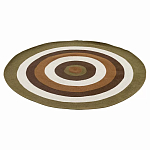 Ковер круглый из хлопка с контрастным узором Bullseye 150 варинант исполнения - 1 | Loft Concept в Барнауле