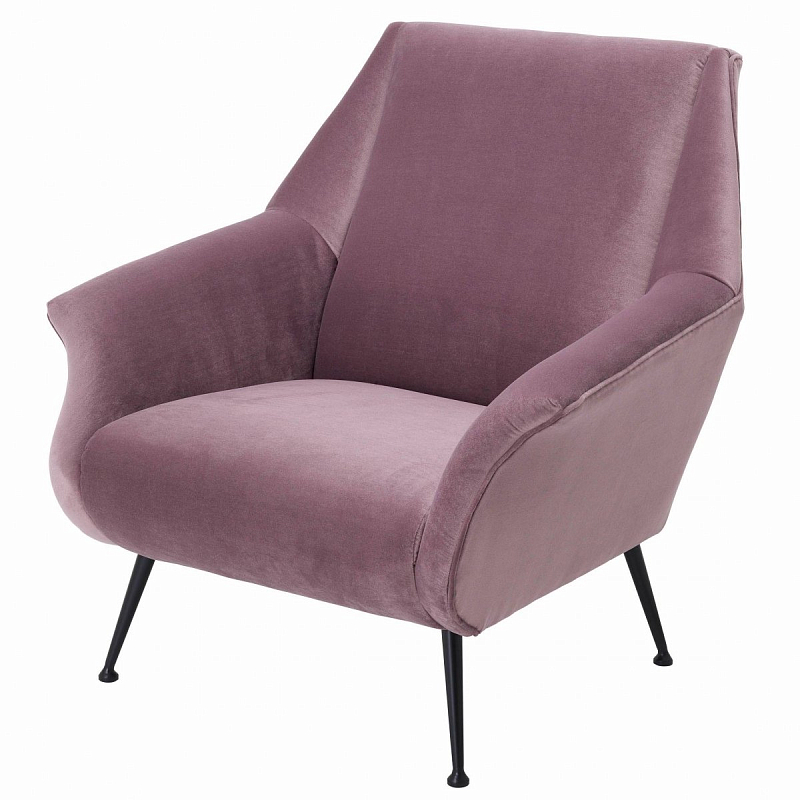 Кресло Eichholtz Chair Trezzo Lilac Сиреневый Черный Кресло Eichholtz Chair Trezzo Lilac Сиреневый Черный в Барнауле | Loft Concept