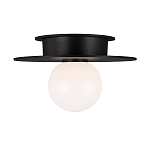 Потолочный светильник с шарообразным плафоном из белого матового стекла Generation Lighting варинант исполнения - 1 | Loft Concept в Барнауле