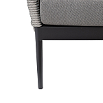 Диван двухместный уличный темно-серый Street Bliss варинант исполнения - 4 | Loft Concept в Барнауле