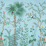 Обои ручная роспись Amazonia Duck Egg варинант исполнения - 1 | Loft Concept в Барнауле