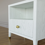 Прикроватная тумбочка с полкой Elsa Dreams White варинант исполнения - 3 | Loft Concept в Барнауле