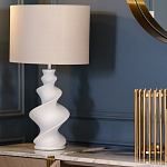 Настольная лампа с кремовым абажуром на спиралевидном основании Spun варинант исполнения - 1 | Loft Concept в Барнауле