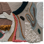 Тканый вручную текстильный гобелен Orchid варинант исполнения - 1 | Loft Concept в Барнауле