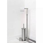 Держатель для туалетной бумаги с ершиком Chrome Bathroom Accessory варинант исполнения - 5 | Loft Concept в Барнауле