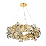 Люстра подвесная из золотых колец 57 см Golden Circles варинант исполнения - 2 | Loft Concept в Барнауле