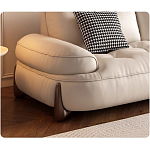 Кресло кожаное с деревянным каркасом Furniture Medieval варинант исполнения - 1 | Loft Concept в Барнауле