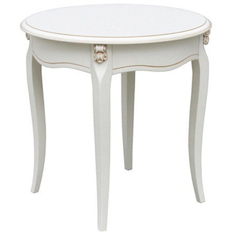 Круглый кофейный стол в стиле прованс Agace Montmartre Provence Coffee Table Белый Бежевый Круглый кофейный стол в стиле прованс Agace Montmartre Provence Coffee Table Белый Бежевый в Барнауле | Loft Concept
