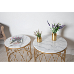 Столик дизайнерский The White Touch варинант исполнения - 4 | Loft Concept в Барнауле