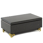 Шкатулка из натурального камня змеевик чёрного цвета Stone Casket варинант исполнения - 1 | Loft Concept в Барнауле