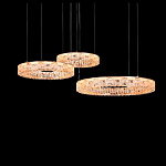 Люстра из 3-х колец с текстурной огранкой Reflection of Reality варинант исполнения - 1 | Loft Concept в Барнауле