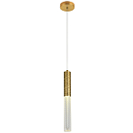Подвесной светильник латунь Dew Drops Tube Brass Hanging Lamp варинант исполнения - 2 | Loft Concept в Барнауле