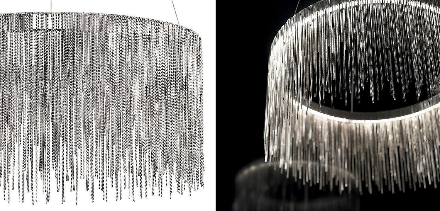 Люстра Atlantis Chain Chandelier Round Chrome Люстра Atlantis Chain Chandelier Round Chrome - Loft-Concept в Барнауле