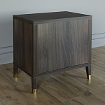 Тумба прикроватная с двумя ящиками Elsa Dreams Walnut варинант исполнения - 4 | Loft Concept в Барнауле