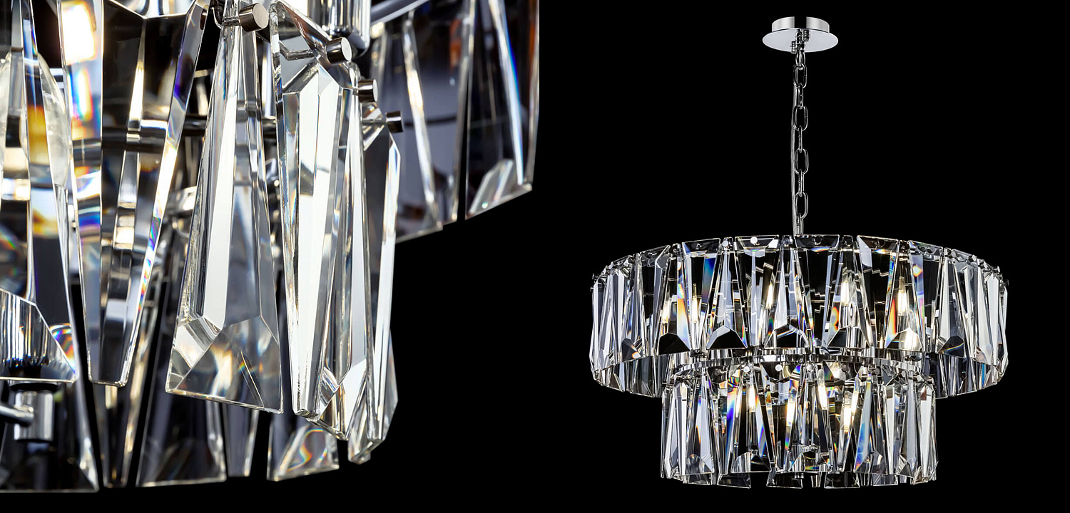 Люстра Ruby Crystal Chandelier Chrome 68 Люстра Ruby Crystal Chandelier Chrome 68 - Loft-Concept в Барнауле