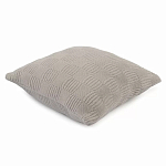 Подушка из хлопка рельефной вязки серого цвета Eden Line варинант исполнения - 1 | Loft Concept в Барнауле