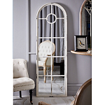 Зеркало-окно с арочным силуэтом в венецианском стиле Venetian White Mirror варинант исполнения - 4 | Loft Concept в Барнауле