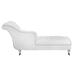Кушетка белая с мягкой обивкой из велюра Michael Couch варинант исполнения - 2 | Loft Concept в Барнауле