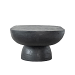 Столик кофейный черного цвета с овальной столешницей и круглым основанием Black Dalmen Table варинант исполнения - 6 | Loft Concept в Барнауле