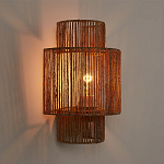 Бра с плетенным из джута плафоном Jutti H30 см варинант исполнения - 2 | Loft Concept в Барнауле