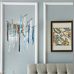 Бра с ветвистым каркасом из металла и подвесками из стекла Droplet Chandelier варинант исполнения - 2 | Loft Concept в Барнауле