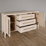 Буфет Primo с тремя ящиками и двумя фасадами Светлый дуб варинант исполнения - 3 | Loft Concept в Барнауле