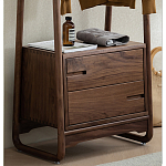 Вешалка деревянная с 2- мя ящиками Moon Walnut Furniture варинант исполнения - 7 | Loft Concept в Барнауле