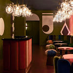 Обои ручная роспись Chez Nina by India Mahdavi Standard colourway on Perfect Green slub silk варинант исполнения - 1 | Loft Concept в Барнауле