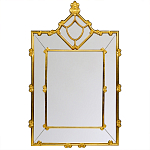 Зеркало прямоугольное Golden Classic Ornament Mirror варинант исполнения - 1 | Loft Concept в Барнауле
