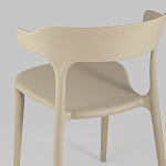 Бежевый стул из прочного PP-пластика JORIS варинант исполнения - 6 | Loft Concept в Барнауле