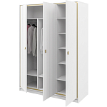 Шкаф белый четырёхдверный для одежды Antique Order варинант исполнения - 4 | Loft Concept в Барнауле