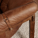 Двухместный диван Duncan винтажная коричневая кожа варинант исполнения - 6 | Loft Concept в Барнауле