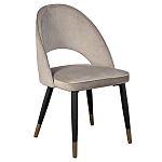 Стул велюровый серо-бежевый Schelde Gray Beige варинант исполнения - 2 | Loft Concept в Барнауле