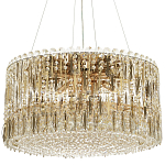 Круглая люстра с металлическими и хрустальными подвесками Bonnay Crystal Chandelier варинант исполнения - 5 | Loft Concept в Барнауле