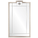 Зеркало в  серебряной раме с узорчатым геометрическим орнаментом Repulse варинант исполнения - 1 | Loft Concept в Барнауле