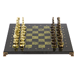 Шахматы Ренессанс из бронзы с доской из натурального камня Змеевик Decorative Thematic Chess варинант исполнения - 1 | Loft Concept в Барнауле
