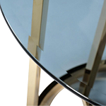 Столик журнальный золотой с темным стеклом Tastiness варинант исполнения - 1 | Loft Concept в Барнауле