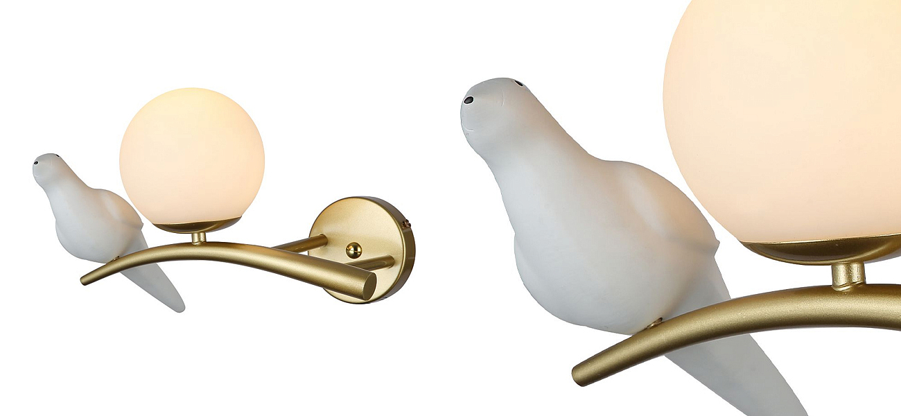 Бра с белой птицей Provence Bird Бра с белой птицей Provence Bird - Loft-Concept в Барнауле