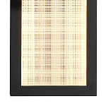 Светодиодное прямоугольное бра из металла черного цвета Lattice Lux варинант исполнения - 8 | Loft Concept в Барнауле