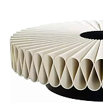 Дизайнерский журнальный стол круглый с фактурной столешницей Ifike варинант исполнения - 2 | Loft Concept в Барнауле