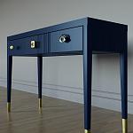 Дизайнерский Письменный стол Elsa Dreams Blue с тремя ящиками варинант исполнения - 2 | Loft Concept в Барнауле