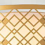 Потолочный светильник золотого цвета с каркасом в виде геометрических ромбов Elstead Lighting варинант исполнения - 5 | Loft Concept в Барнауле