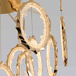 Потолочный светильник светодиодный с золотистым каркасом Ring of Fire варинант исполнения - 3 | Loft Concept в Барнауле