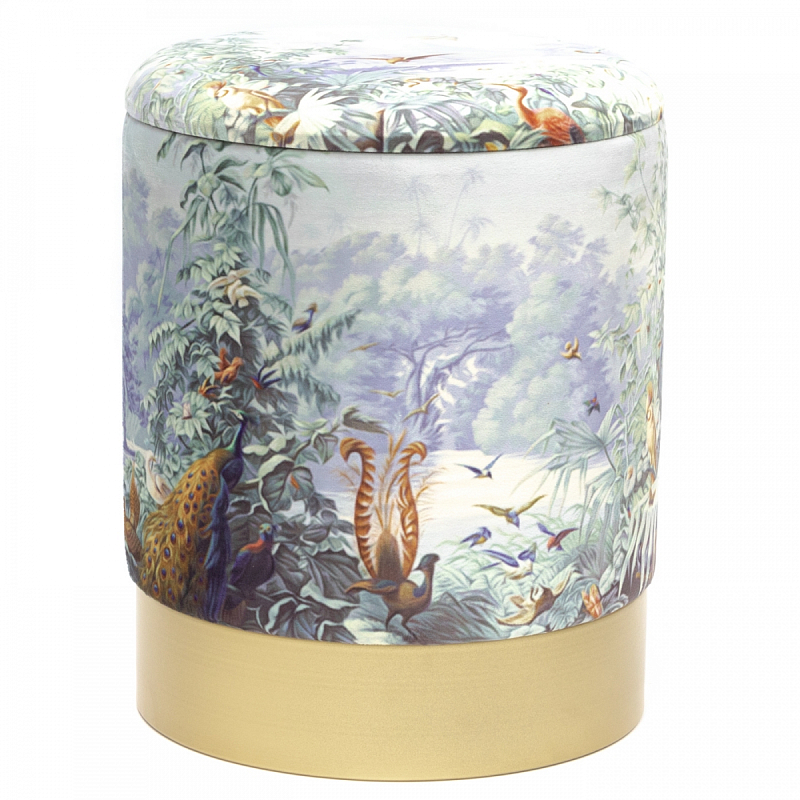 Пуф PUF Jungle Print с крышкой Adrian Мульти в Барнауле | Loft Concept 