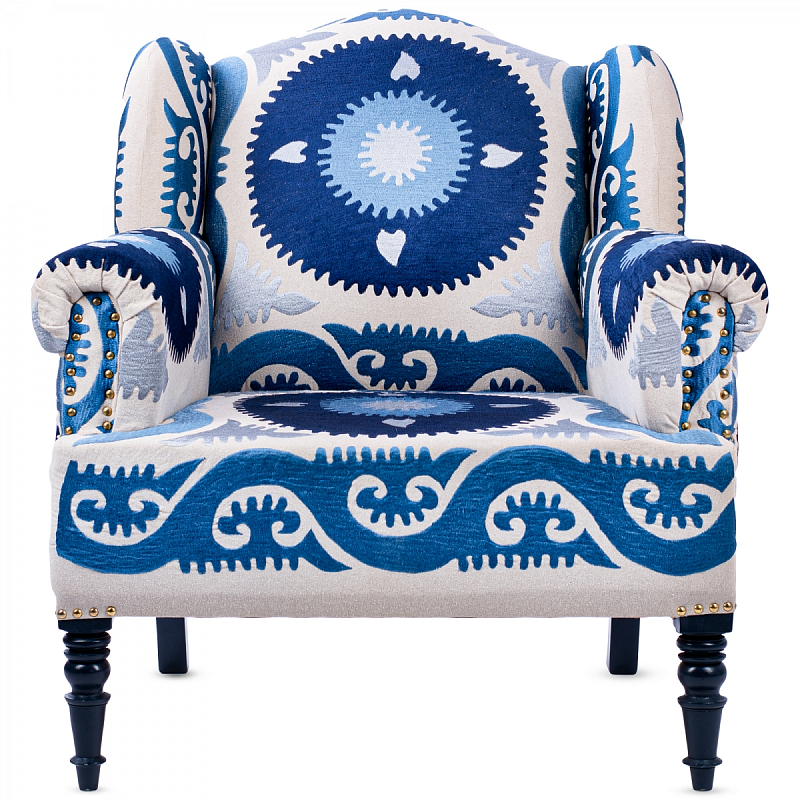 Кресло Accent Chairs Indigo Sun Темно-синий Кресло Accent Chairs Indigo Sun Темно-синий в Барнауле | Loft Concept