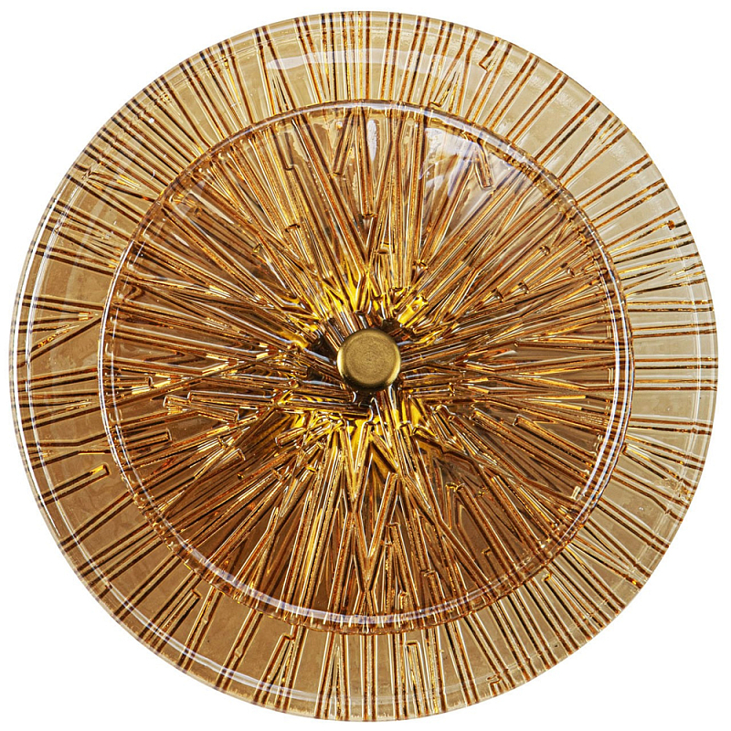 Бра в форме диска из рельефного коричневого стекла Decorative Glass Discs Wall Lamp Коричневый Латунь Бра в форме диска из рельефного коричневого стекла Decorative Glass Discs Wall Lamp Коричневый Латунь в Барнауле | Loft Concept