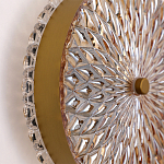 Бра с плафоном из рельефного стекла Peony Glass Bronze  варинант исполнения - 3 | Loft Concept в Барнауле