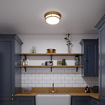 Потолочный светильник с белым матовым стеклянным плафоном в форме перевернутого конуса Hinkley варинант исполнения - 4 | Loft Concept в Барнауле